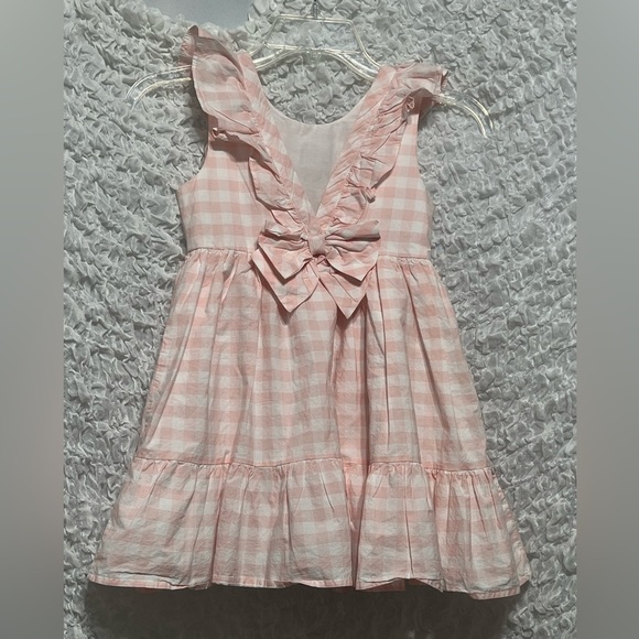 MAX STUDIO PINK & WHITE GINGHAM GIRLS PORTRAIT, DRESS SIZE 6 - Picture 7 of 11